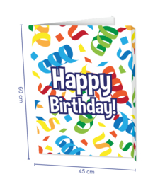 Window signs - Happy birthday! | Raambord