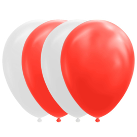 Luftballons Set rot weiß | 10 Stück