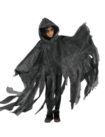 Cape ghoul grijs kind | greaper kostuum