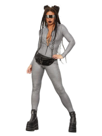 Fever Miss Whiplash Disco Holographic | Festival Kostüm