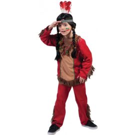 Indianen boy kostuum Red hawk