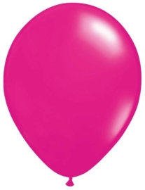 Kwaliteitsballon standaard magenta 100 stuks