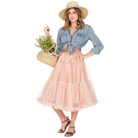 Petticoat rok oud roze | lang model
