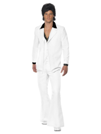 70's disco kostuum wit