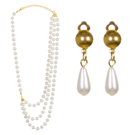 Charleston 20's juwelen set Pearl | 3 delig