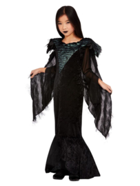 Raven princess kinder jurk | deluxe kostuum