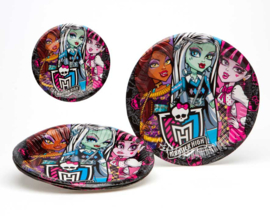 Monster High 23cm bordjes | 6 stuks | licentie versieringen