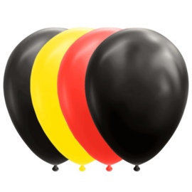 Luftballons Set schwarz, gelb rot | 10 Stück