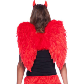 Veren Vleugels rood | Rode wings 50x50cm