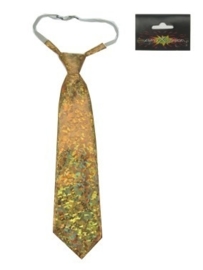 Krawatte Hologramm gold