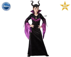 Evil queen madam jurk | halloween meisjes kostuum
