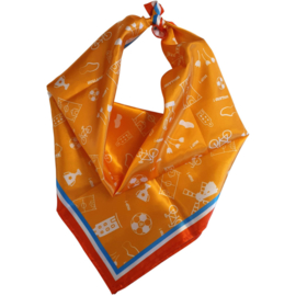 Sjaal dames oranje