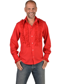 Disco-Bluse rot | Roezel Hemd deluxe