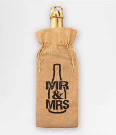 Geschenktüte für Flaschen - Mr &amp; Mrs.