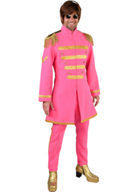 Sgt. Pepper kostuum pink deluxe