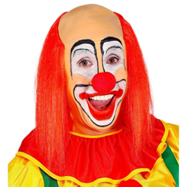 Clown Perücke Bartje | Glatze Totenkopf rote Haare