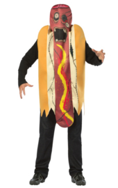Zombie hotdog kostuum