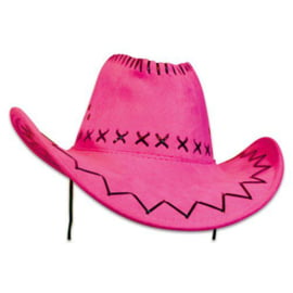 Cowboy hoed  roze | luxe pink hoed