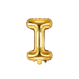 Folie ballon Letter "I", 35cm, goud