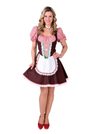 Tiroler Kleid braun