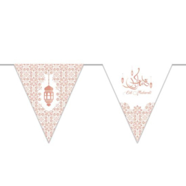 Vlaggenlijn 'Eid Mubarak' papier (3m)  | Ramadan