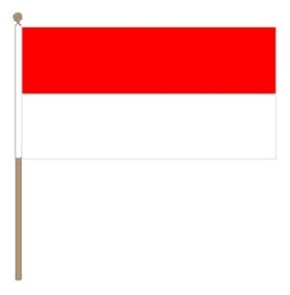 Zwaai vlaggetje Indonesie
