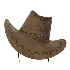 Cowboy hoed  bruin | luxe bruine hoed