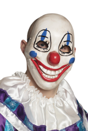 Scary clown masker moving