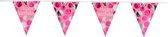 Flag Line Glossy Pink 'Happy Birthday' - 4 Meter