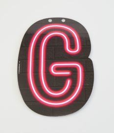 Neon letter G
