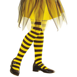 Zwart en geel gestreepte legging voor kinderen