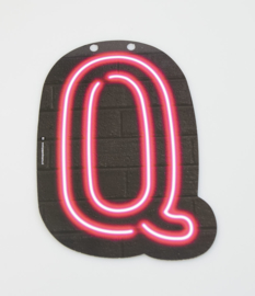 Neon letter Q