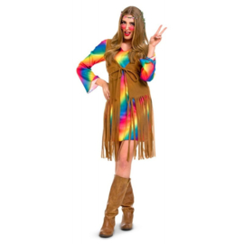 Hippie vrouw jurkje