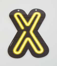 Neon letter X