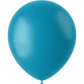 Ballonnen Calm Turquoise Mat 33cm - 50 stuks