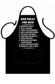 Schürze BBQ Regeln für Männer