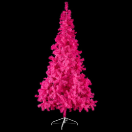 Kunst kerstboom hotpink 210cm