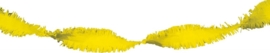 Crepe guirlande geel mt. 6 meter