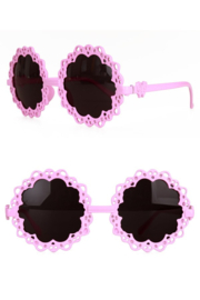 Flower power bril  | hippie glamour roze