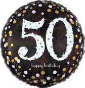Folieballon birthday sparkling 50 (45cm)