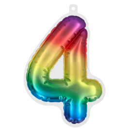 Folieballon sticker 4 | regenboog