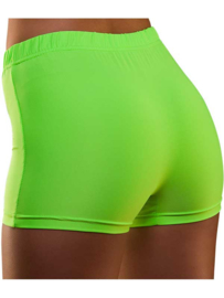 Hot pants neon groen