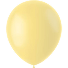 Ballonnen Powder Yellow Mat 33cm - 50 stuks