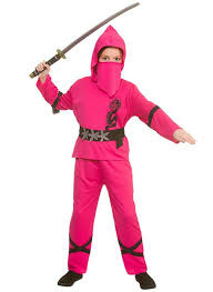 Power ninja kostuum pink