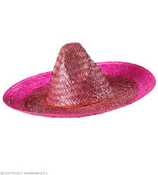 Mexicaanse sombrero pink