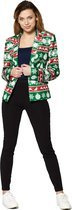 Suitmeister Verkleedblazer Christmas Green Nordic Dames Polyester