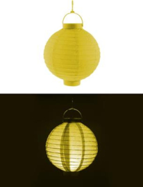Bollampion geel met licht | 20cm