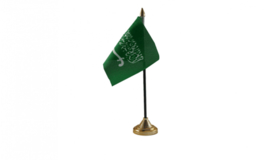 Tafelvlag Saudi Arabie zwart