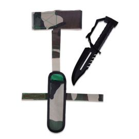 Kampfmesser mit Knöchelhalter (28cm)