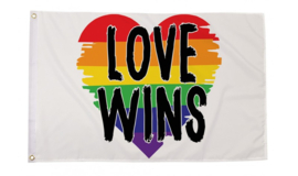 Gevelvlag Love wins | pride | peace